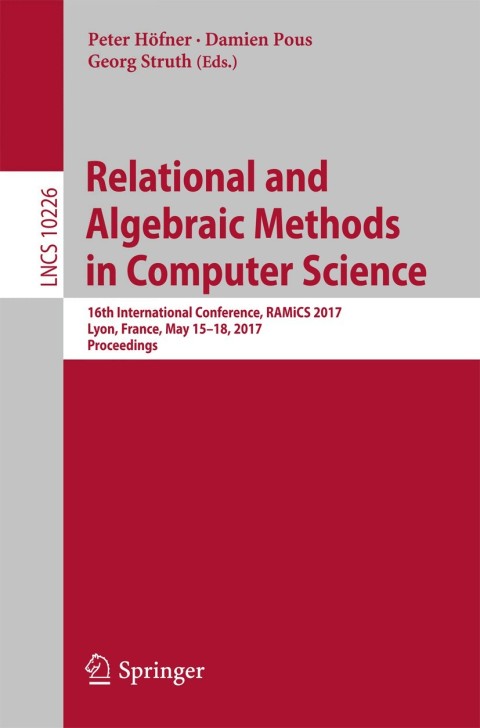 Cover image for book Relational and Algebraic Methods in Computer Science