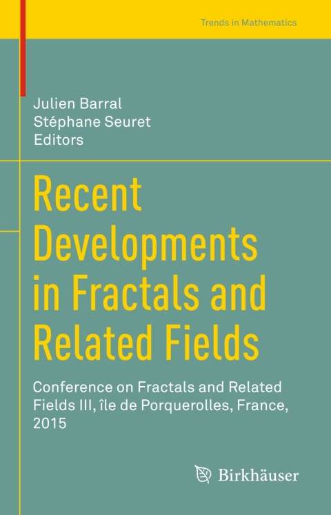 Cover image for book Recent Developments in Fractals and Related Fields