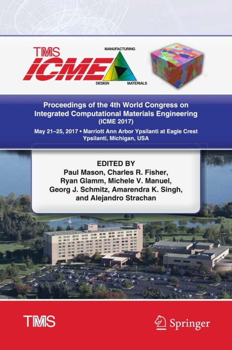 Cover image for book Proceedings of the 4th World Congress on Integrated Computational Materials Engineering (ICME 2017)