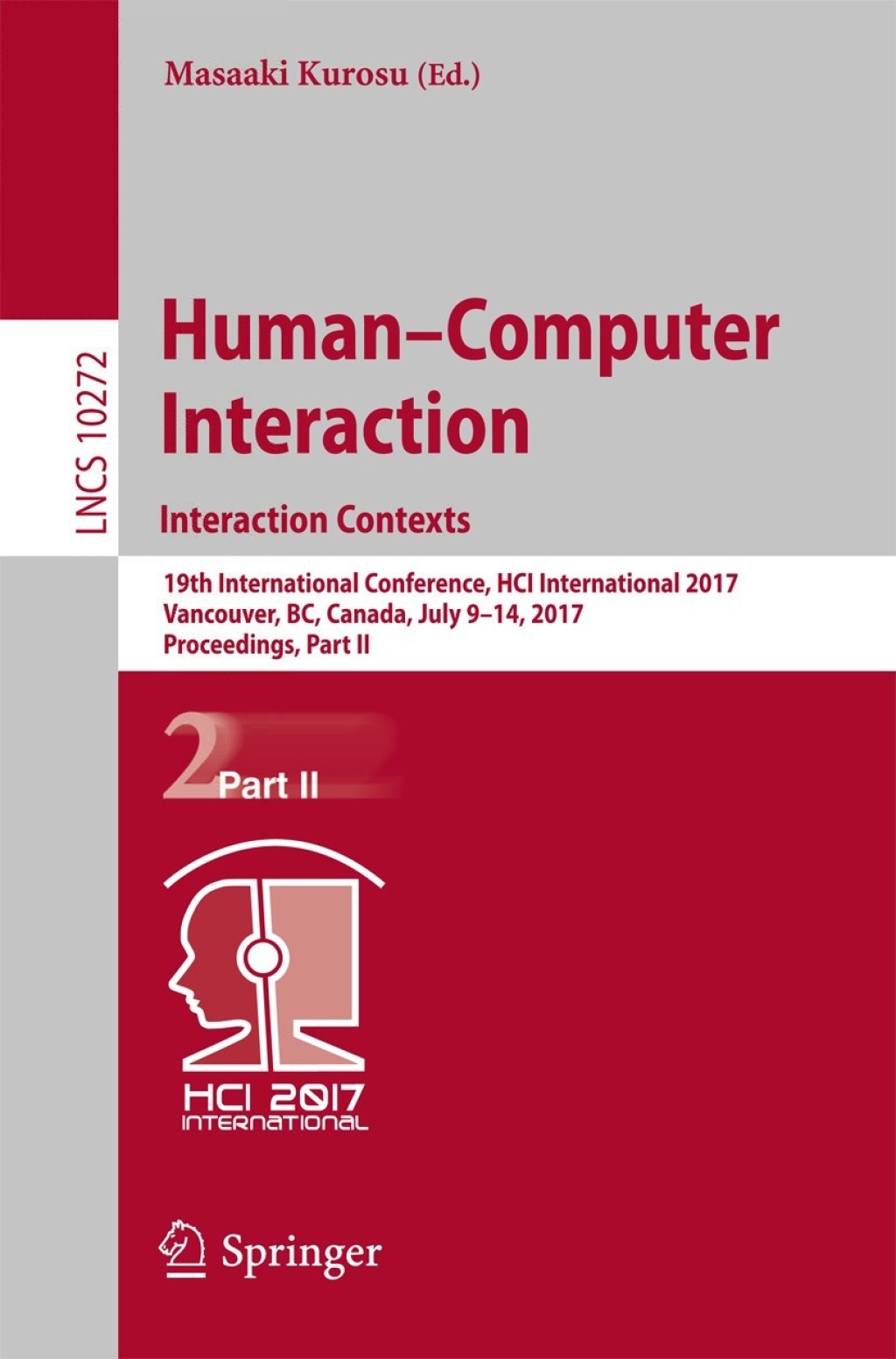 Human-Computer Interaction. Interaction Contexts (eBook)