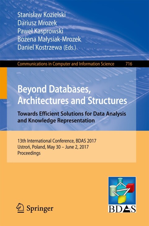 Cover image for book Beyond Databases, Architectures and Structures. Towards Efficient Solutions for Data Analysis and Knowledge Representation