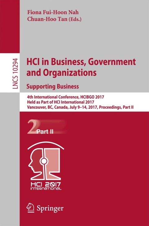 HCI in Business, Government and Organizations. Supporting Business 
