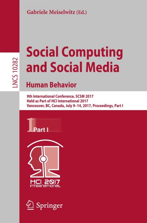 Cover image for book Social Computing and Social Media. Human Behavior