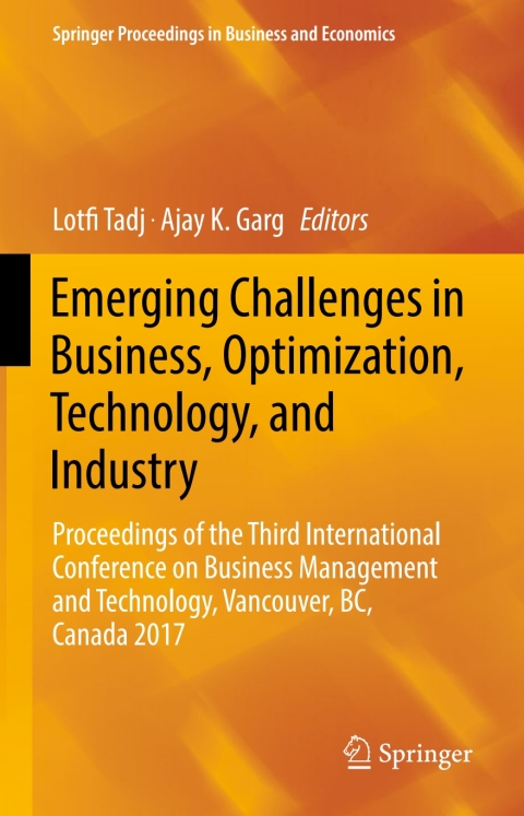 Cover image for book Emerging Challenges in Business, Optimization, Technology, and Industry