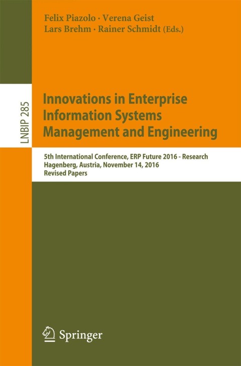 Cover image for book Innovations in Enterprise Information Systems Management and Engineering