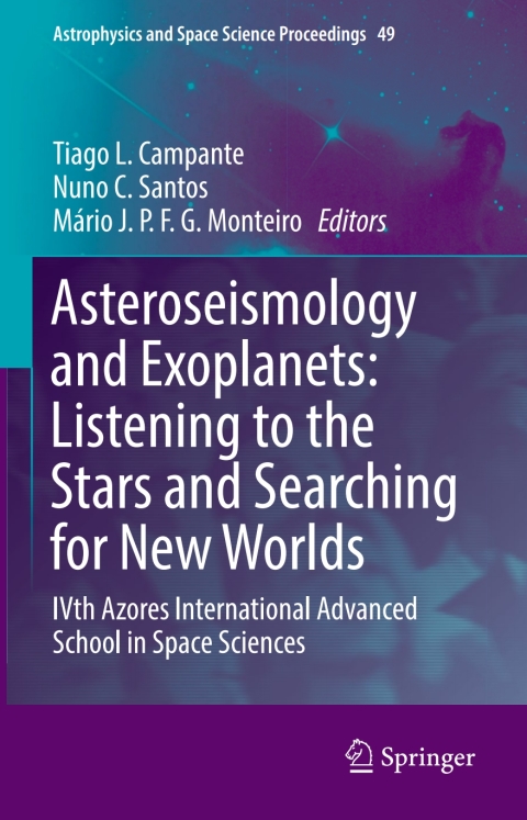Cover image for book Asteroseismology and Exoplanets: Listening to the Stars and Searching for New Worlds