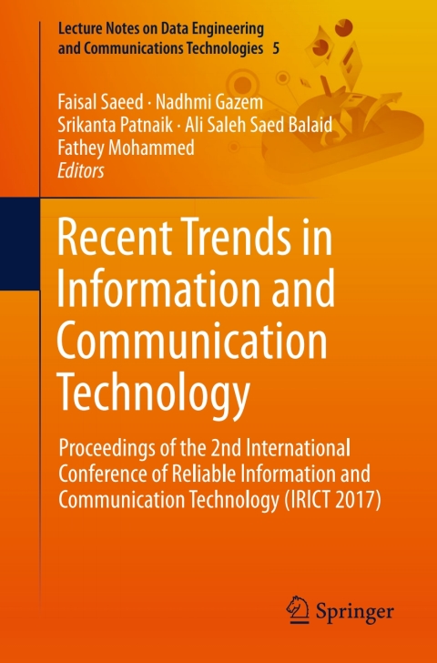 Cover image for book Recent Trends in Information and Communication Technology
