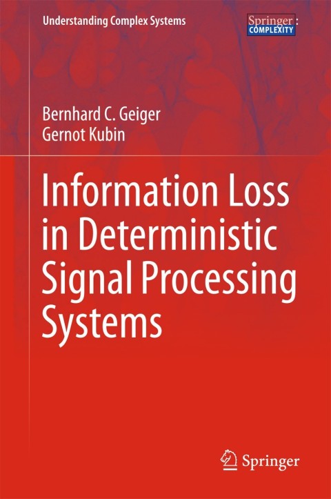 Cover image for book Information Loss in Deterministic Signal Processing Systems