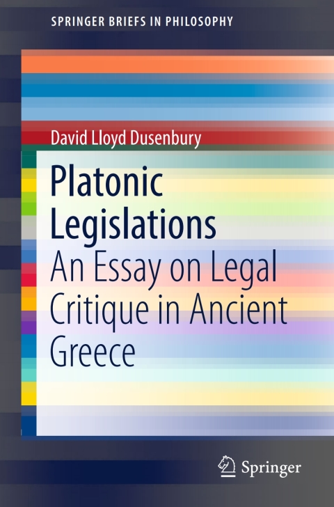 Cover image for book Platonic Legislations