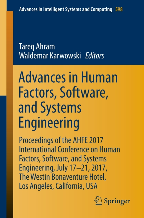 Cover image for book Advances in Human Factors, Software, and Systems Engineering
