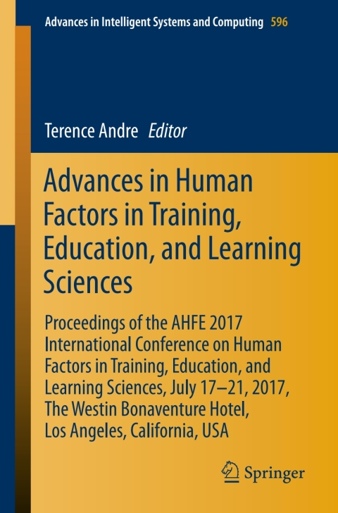 Cover image for book Advances in Human Factors in Training, Education, and Learning Sciences