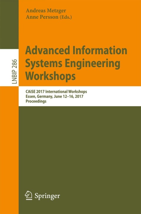 Cover image for book Advanced Information Systems Engineering Workshops