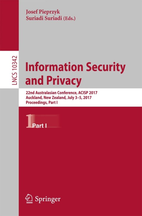 Cover image for book Information Security and Privacy