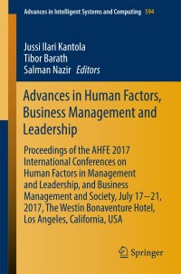 صورة الغلاف: Advances in Human Factors, Business Management and Leadership 9783319603711