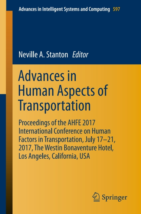 Cover image for book Advances in Human Aspects of Transportation