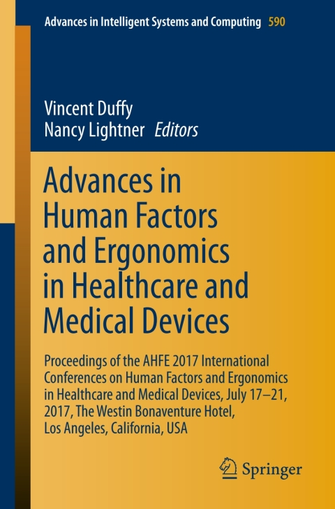 Cover image for book Advances in Human Factors and Ergonomics in Healthcare and Medical Devices