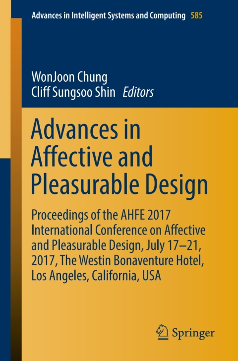 Cover image for book Advances in Affective and Pleasurable Design