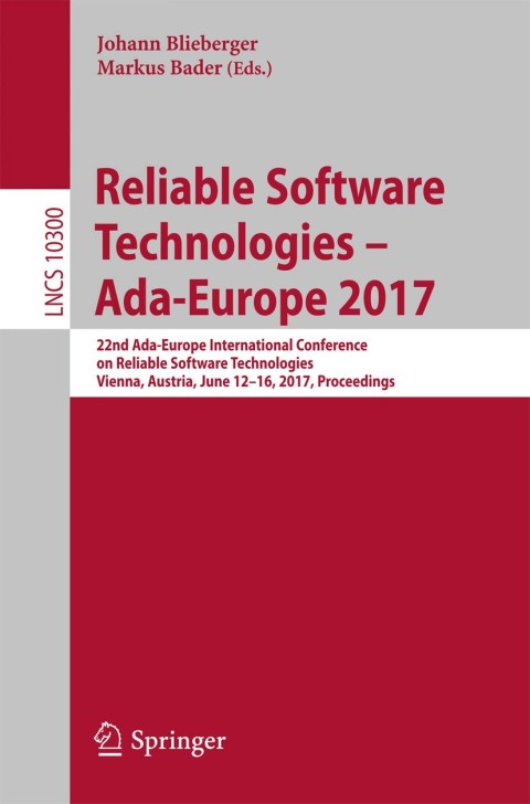 Cover image for book Reliable Software Technologies – Ada-Europe 2017