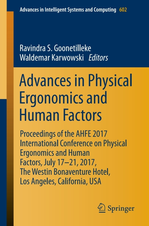 Cover image for book Advances in Physical Ergonomics and Human Factors