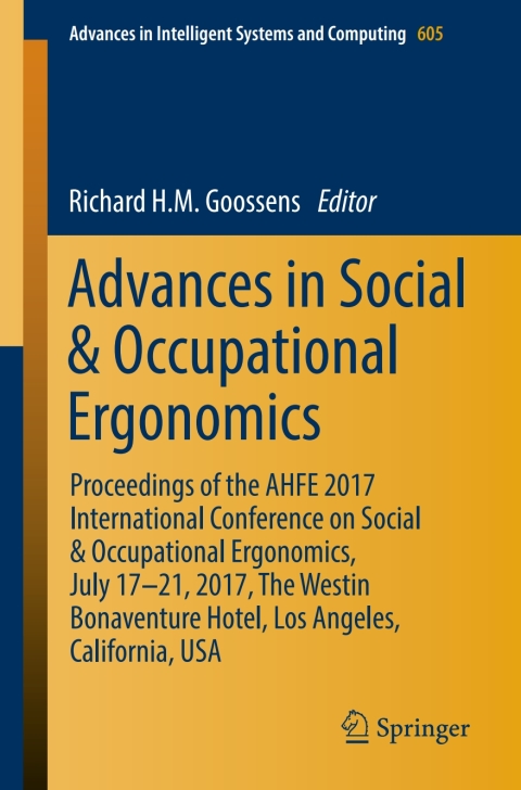 Cover image for book Advances in Social & Occupational Ergonomics