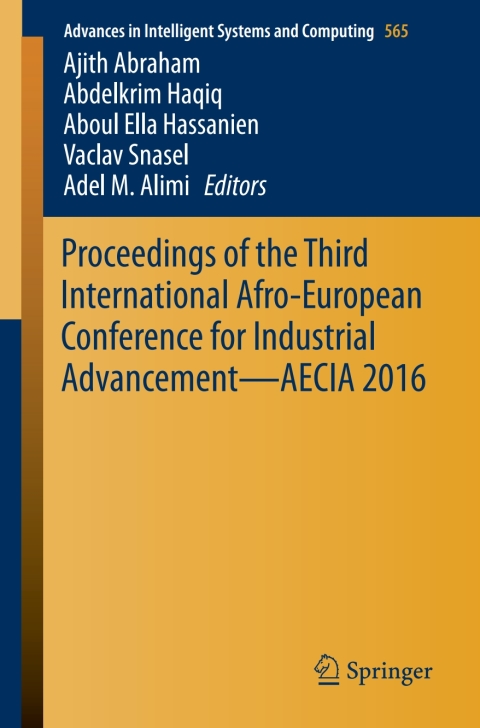 Cover image for book Proceedings of the Third International Afro-European Conference for Industrial Advancement — AECIA 2016