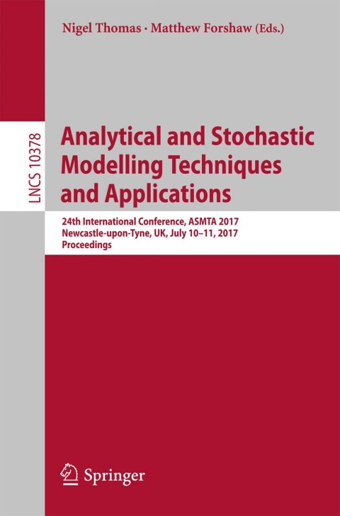 Cover image for book Analytical and Stochastic Modelling Techniques and Applications