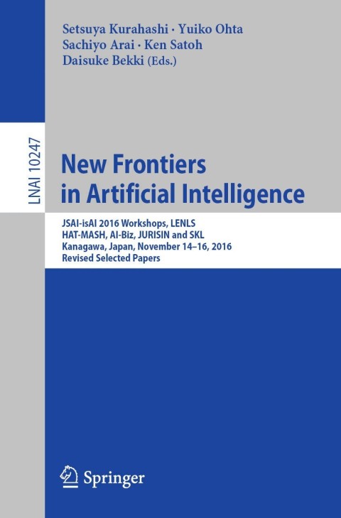 Cover image for book New Frontiers in Artificial Intelligence
