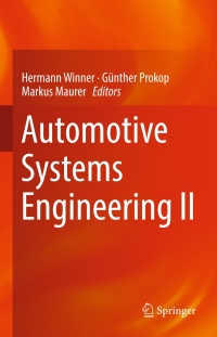 Cover image: Automotive Systems Engineering II 9783319616056
