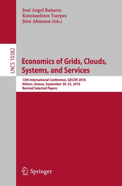 Cover image for book Economics of Grids, Clouds, Systems, and Services