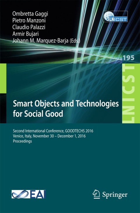 Cover image for book Smart Objects and Technologies for Social Good