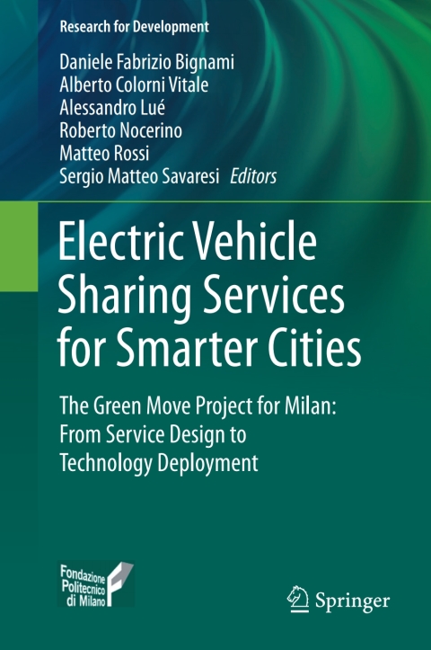 Cover image for book Electric Vehicle Sharing Services for Smarter Cities