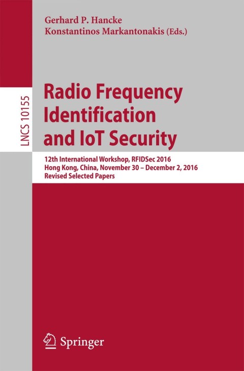 Cover image for book Radio Frequency Identification and IoT Security