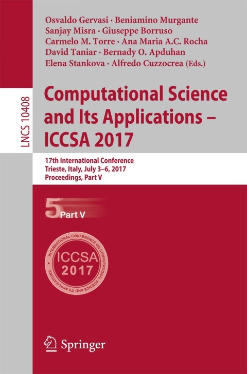 Cover image for book Computational Science and Its Applications – ICCSA 2017