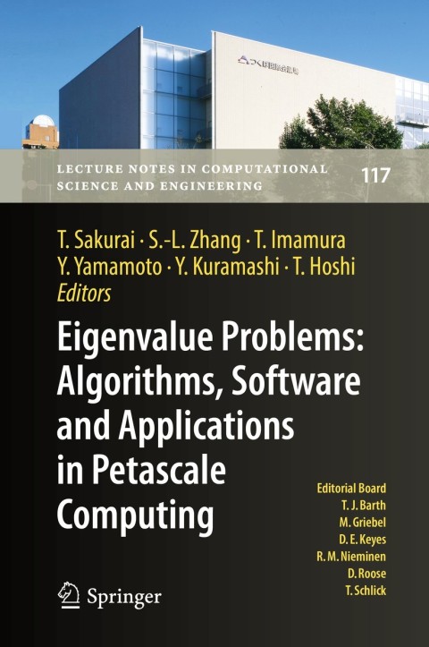 Cover image for book Eigenvalue Problems: Algorithms, Software and Applications in Petascale Computing