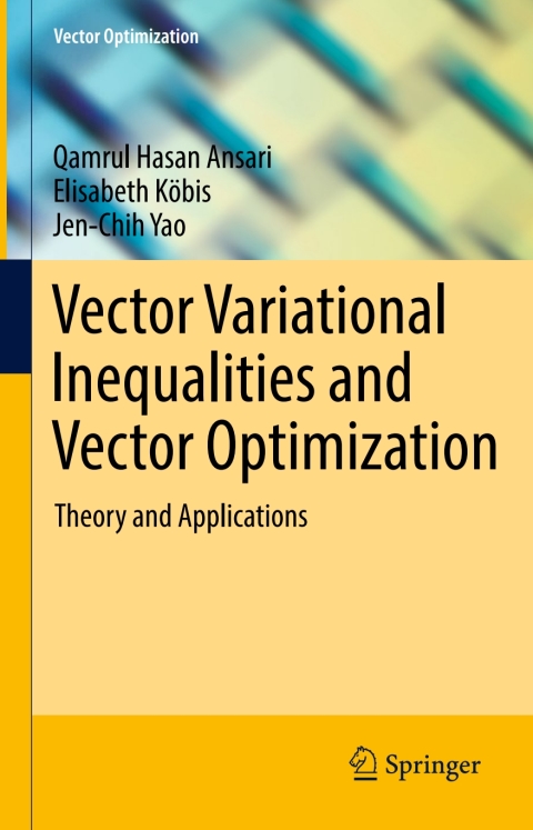 Cover image for book Vector Variational Inequalities and Vector Optimization