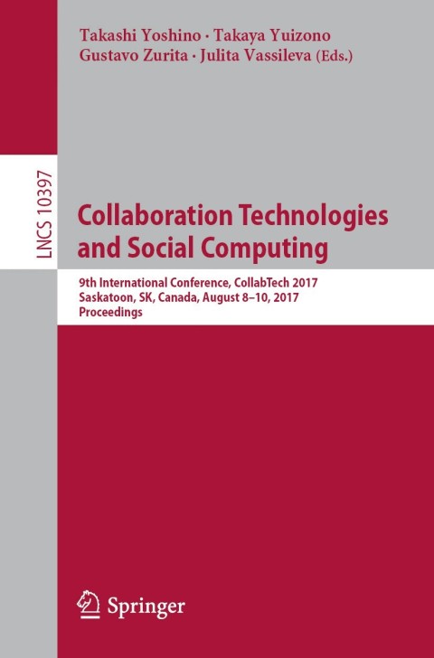 Cover image for book Collaboration Technologies and Social Computing