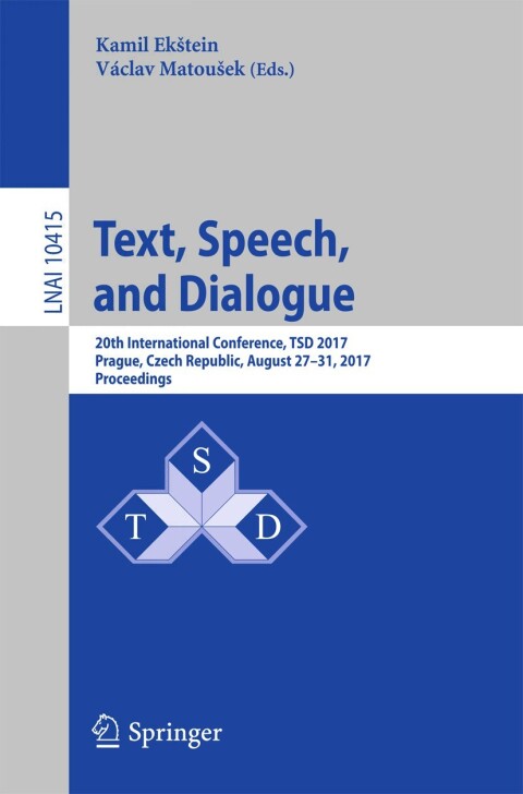 Cover image for book Text, Speech, and Dialogue