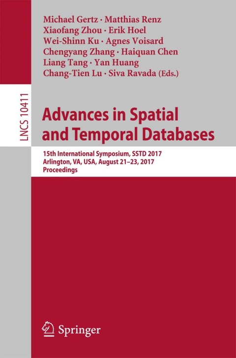 Cover image for book Advances in Spatial and Temporal Databases