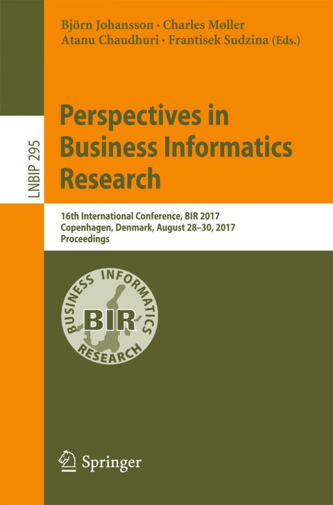 Cover image for book Perspectives in Business Informatics Research