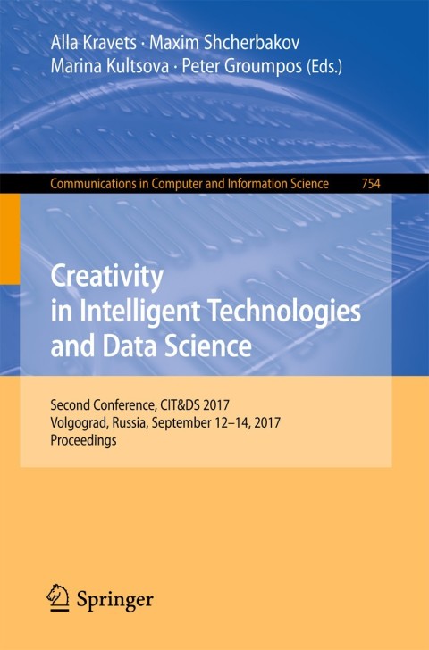 Cover image for book Creativity in Intelligent Technologies and Data Science