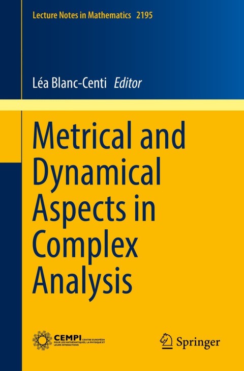 Cover image for book Metrical and Dynamical Aspects in Complex Analysis