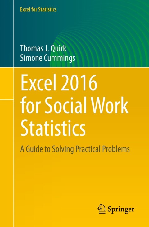 Cover image for book Excel 2016 for Social Work Statistics