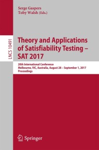 Titelbild: Theory and Applications of Satisfiability Testing – SAT 2017 9783319662626
