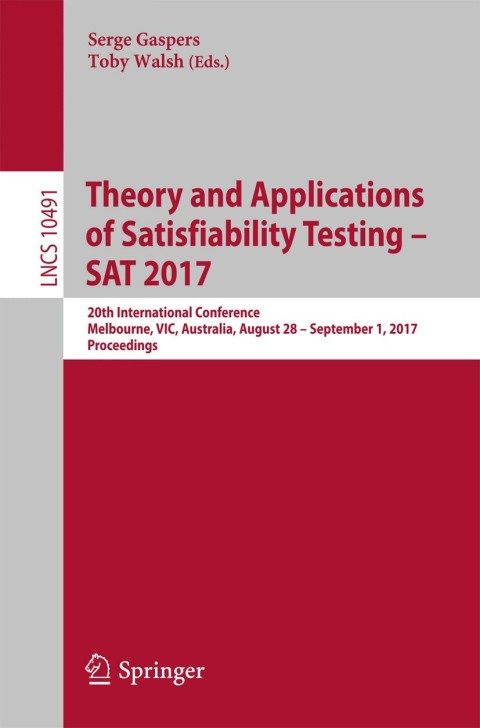 Cover image for book Theory and Applications of Satisfiability Testing – SAT 2017