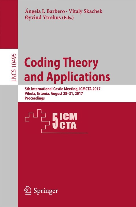 Cover image for book Coding Theory and Applications