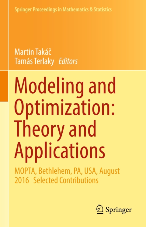 Cover image for book Modeling and Optimization: Theory and Applications