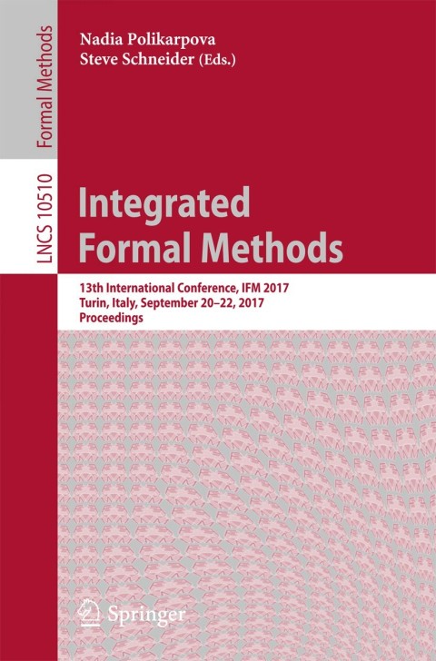 Cover image for book Integrated Formal Methods