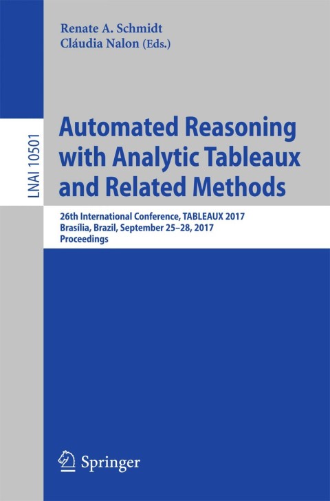 Cover image for book Automated Reasoning with Analytic Tableaux and Related Methods