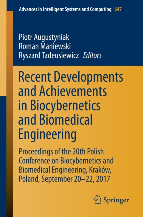 Cover image for book Recent Developments and Achievements in Biocybernetics and Biomedical Engineering