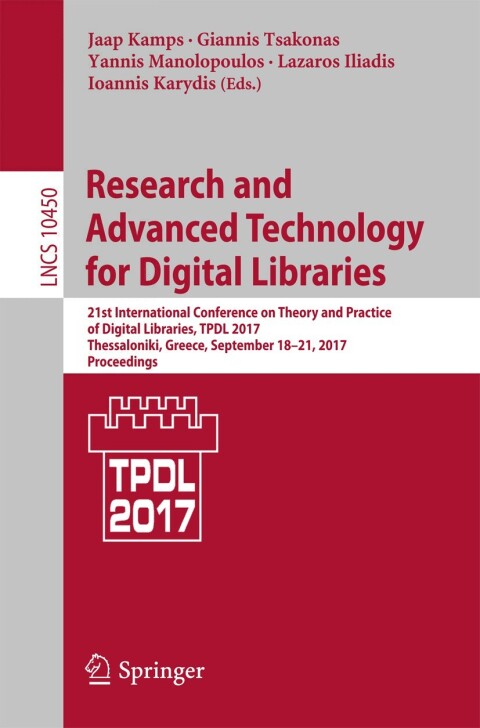 Cover image for book Research and Advanced Technology for Digital Libraries
